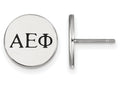 LogoArt Sterling Silver Alpha Epsilon Phi Enameled Post Earrings