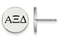 LogoArt Sterling Silver Alpha Xi Delta Enameled Post Earrings