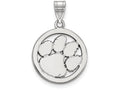 LogoArt Sterling Silver Clemson University Sm Pendant Necklace In Circle