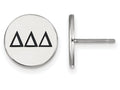 LogoArt Sterling Silver Delta Delta Delta Enameled Post Earrings