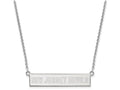 Logoart 925 Sterling Silver New Jersey Devils Small Bar Necklace