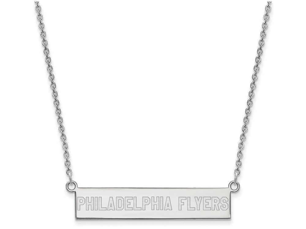 Logoart 925 Sterling Silver Philadelphia Flyers Small Bar Necklace