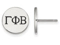LogoArt Sterling Silver Gamma Phi Beta Enameled Post Earrings