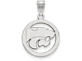 LogoArt Sterling Silver Kansas State University Sm Pendant Necklace In Circle