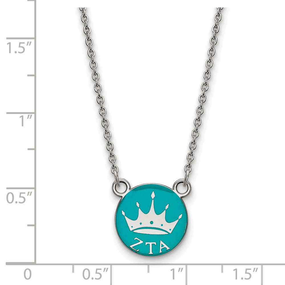 LogoArt Sterling Silver North Carolina State University Sm Pendant Necklace In Circle