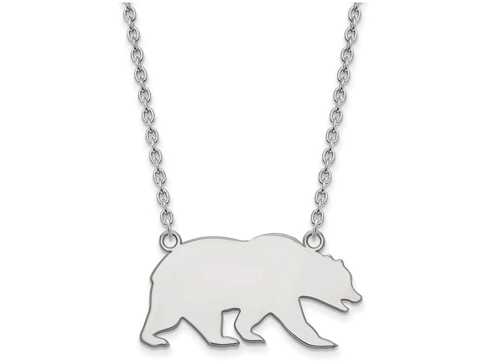 LogoArt Sterling Silver University Of California Berkeley Large Pendant Necklace