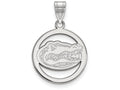 LogoArt Sterling Silver University Of Florida Sm Pendant Necklace In Circle