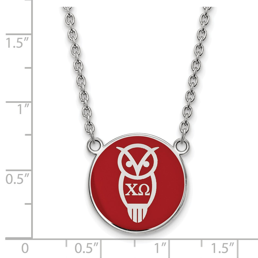 LogoArt Sterling Silver University Of Georgia Sm Pendant Necklace In Circle