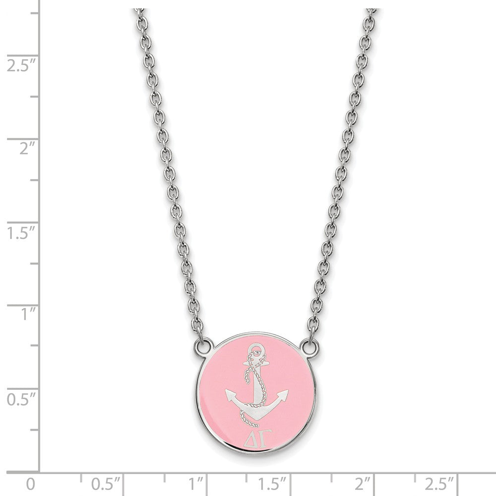 LogoArt Sterling Silver University Of Louisville Medium Disc Pendant Necklace