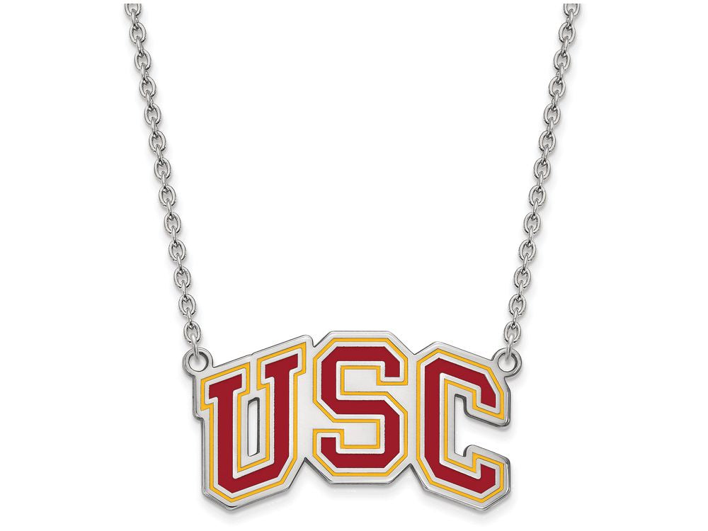 Logoart 925 Sterling Silver University Of Southern California Large Pendant Necklace