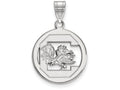 LogoArt Sterling Silver University Of South Carolina Sm Pendant Necklace In Circle