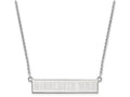 Logoart 925 Sterling Silver Minnesota Wild Small Bar Necklace