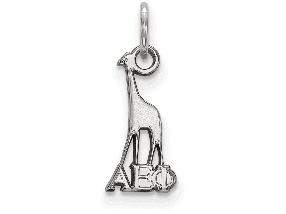 LogoArt Sterling Silver Alpha Epsilon Phi Extra Small Pendant Necklace