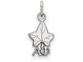 LogoArt Sterling Silver Alpha Phi Extra Small Pendant Necklace