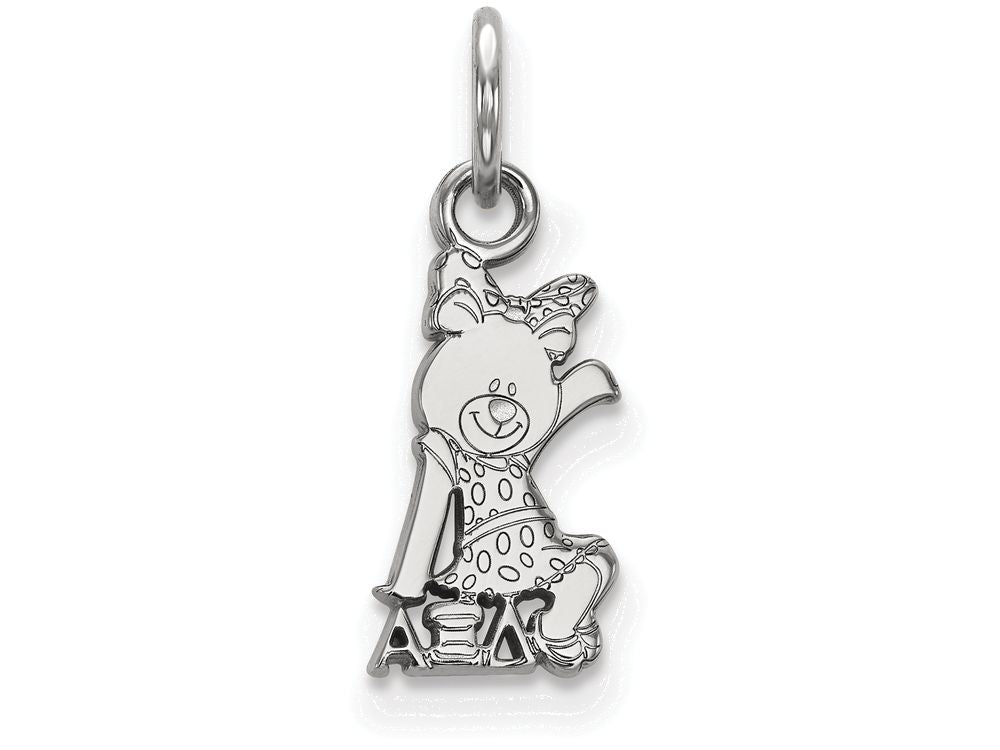 LogoArt Sterling Silver Alpha Xi Delta Extra Small Pendant Necklace