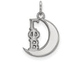 LogoArt Sterling Silver Gamma Phi Beta Extra Small Pendant Necklace