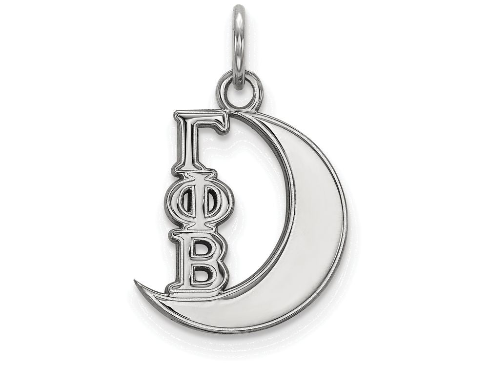 LogoArt Sterling Silver Gamma Phi Beta Extra Small Pendant Necklace