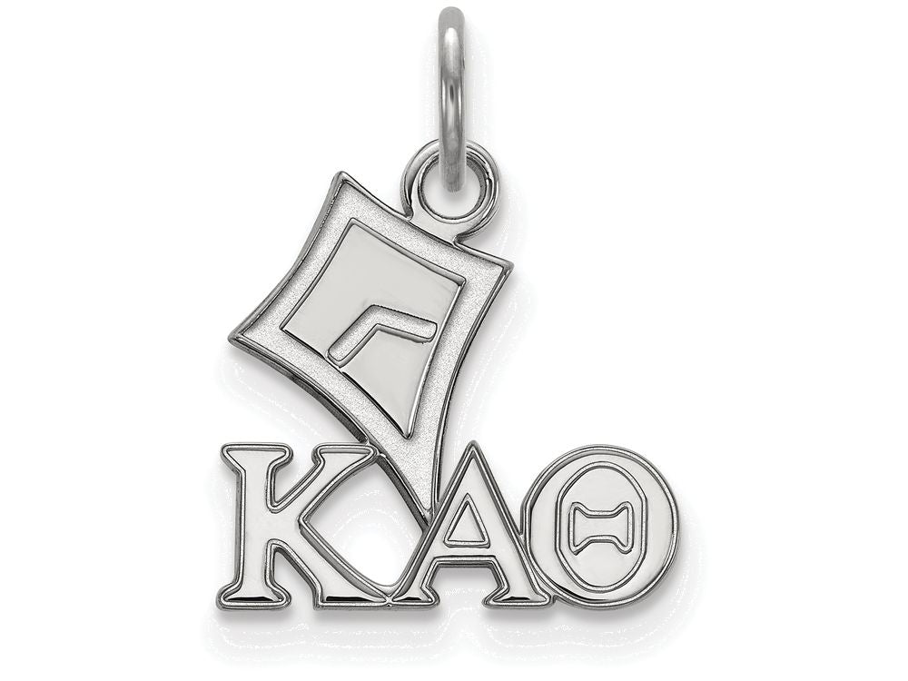 LogoArt Sterling Silver Kappa Alpha Theta Extra Small Pendant Necklace