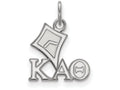 LogoArt Sterling Silver Kappa Alpha Theta Extra Small Pendant Necklace