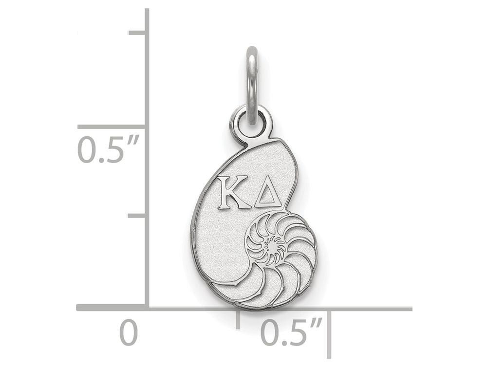 LogoArt Sterling Silver Kappa Delta Extra Small Pendant Necklace
