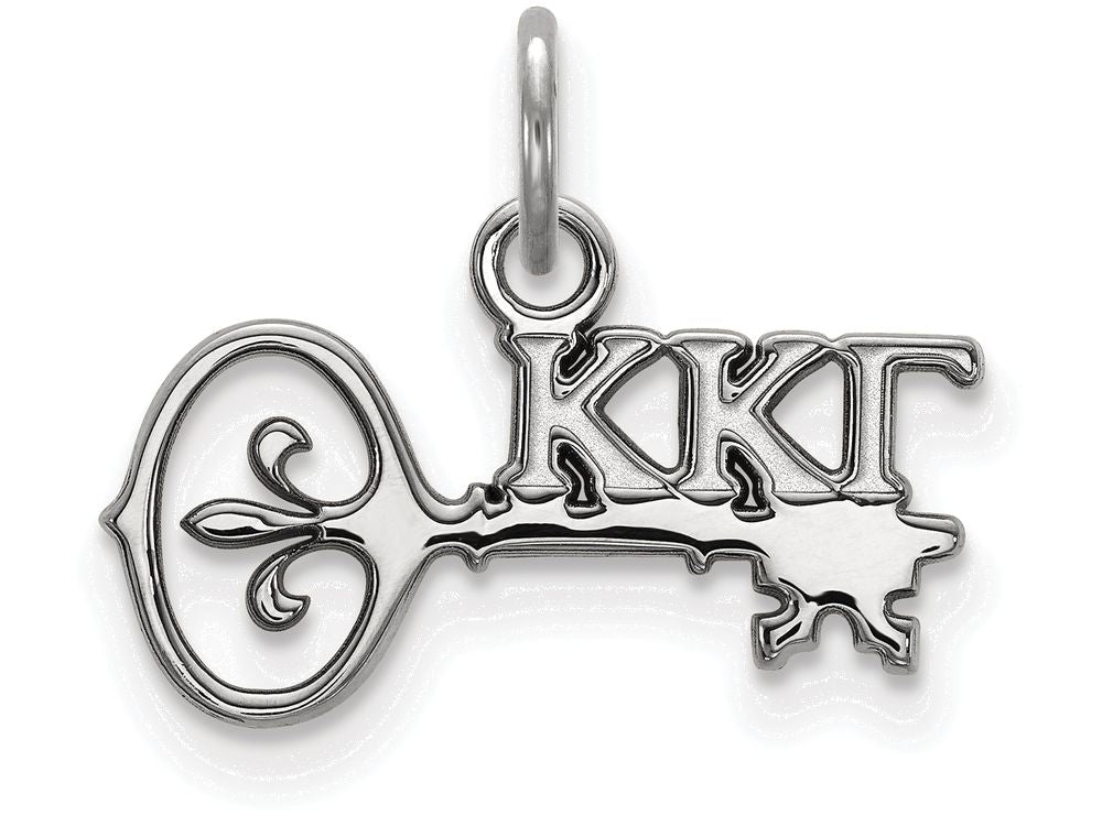 LogoArt Sterling Silver Kappa Kappa Gamma Extra Small Pendant Necklace
