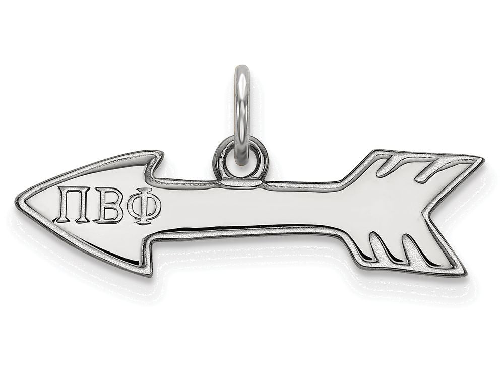 LogoArt Sterling Silver Pi Beta Phi Extra Small Pendant Necklace
