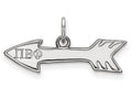 LogoArt Sterling Silver Pi Beta Phi Extra Small Pendant Necklace