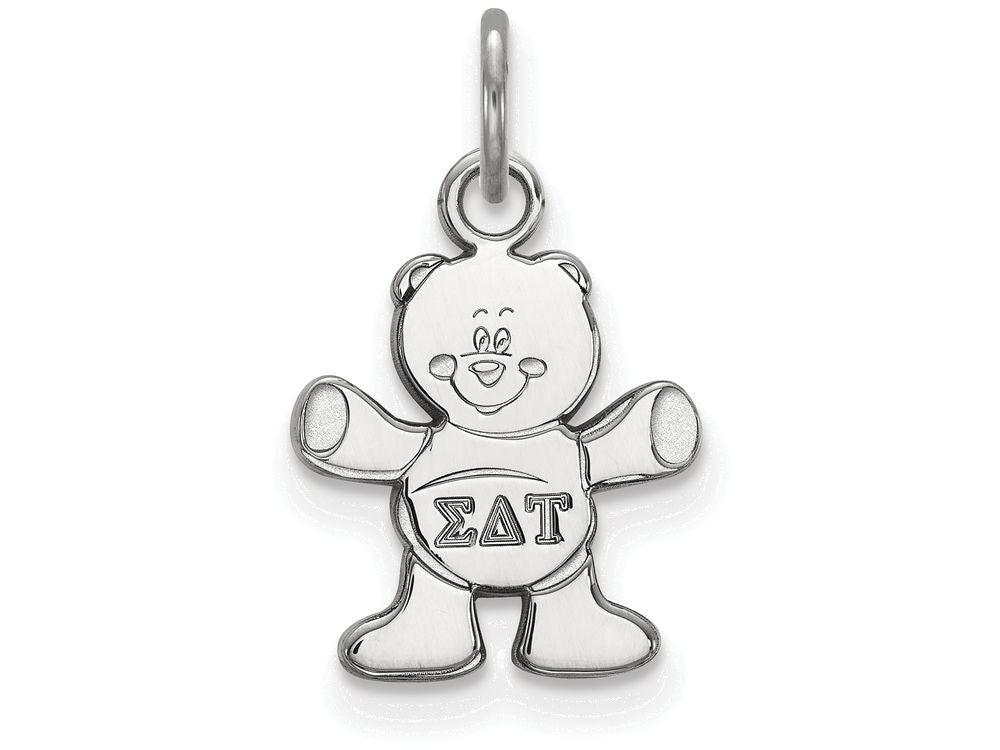 LogoArt Sterling Silver Sigma Delta Tau Extra Small Pendant Necklace