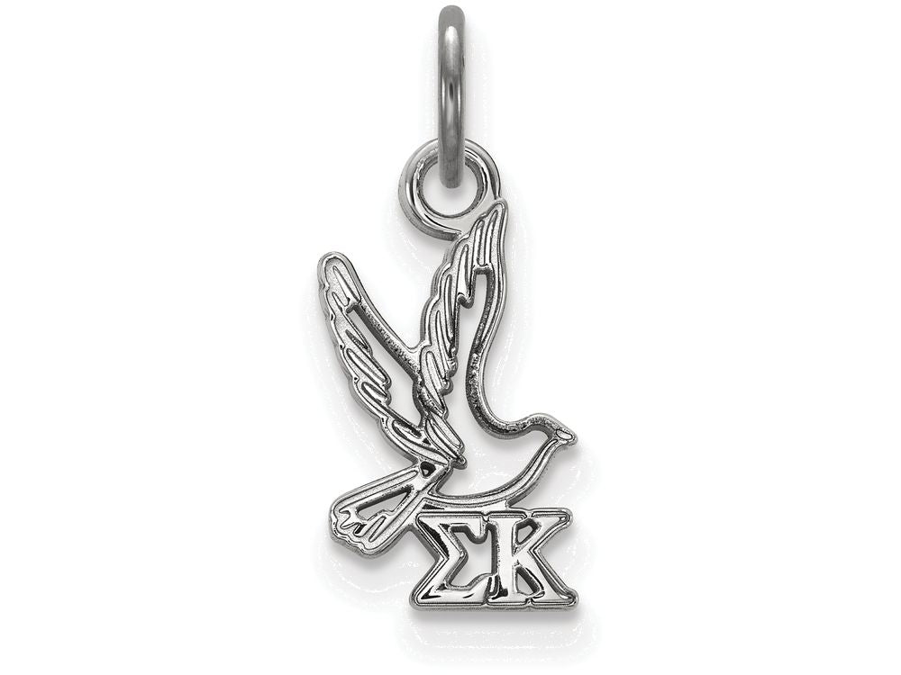 LogoArt Sterling Silver Sigma Kappa Extra Small Pendant Necklace