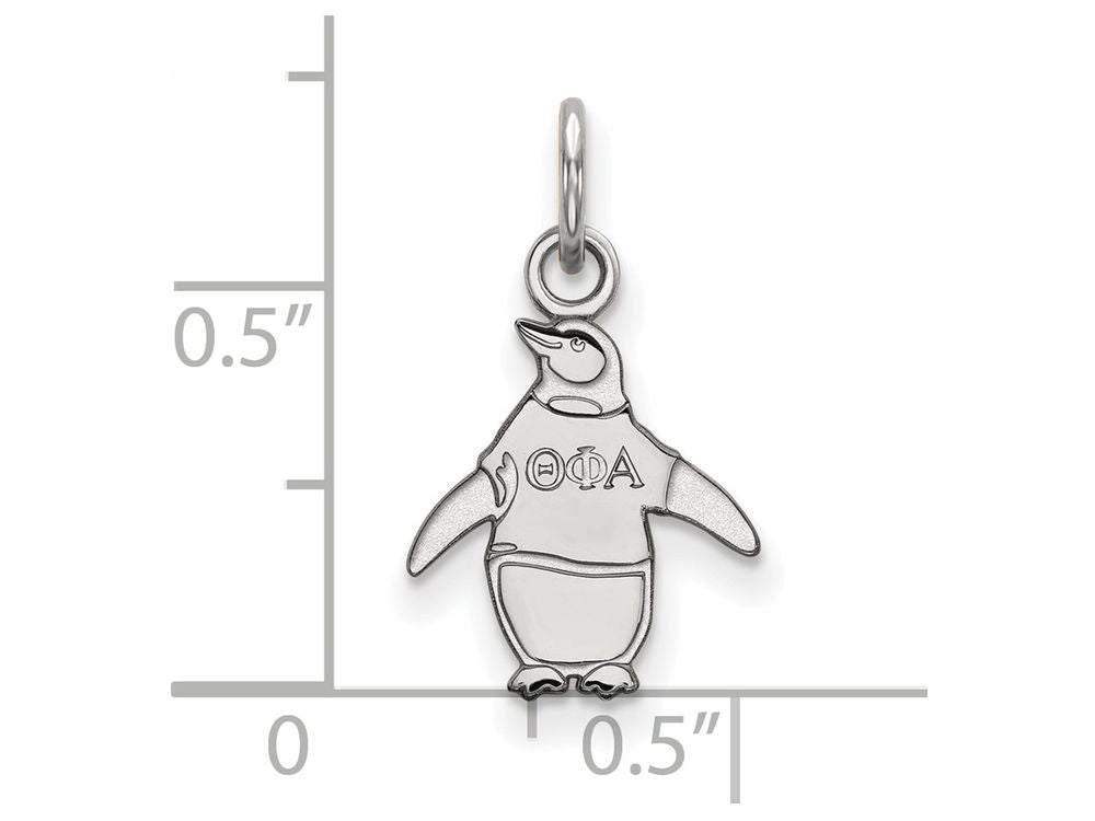 LogoArt Sterling Silver Theta Phi Alpha Extra Small Pendant Necklace