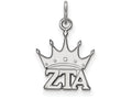 LogoArt Sterling Silver Zeta Tau Alpha Extra Small Pendant Necklace