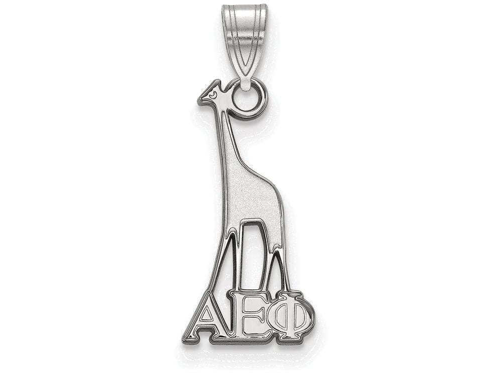 LogoArt Sterling Silver Alpha Epsilon Phi Small Pendant Necklace