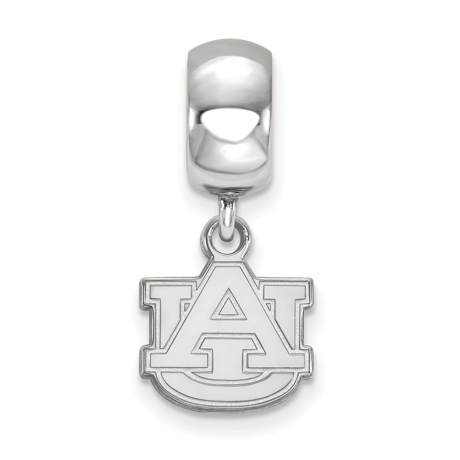 LogoArt Sterling Silver Auburn University Bead Charm Charm Xs Dangle Bead Charm