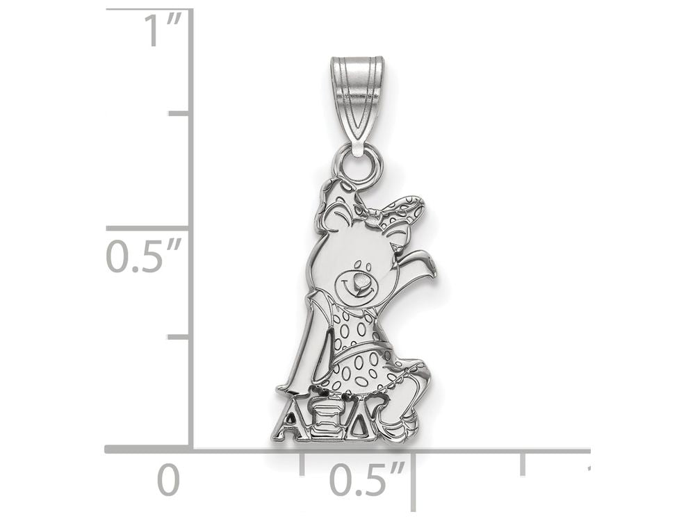 LogoArt Sterling Silver Alpha Xi Delta Small Pendant Necklace