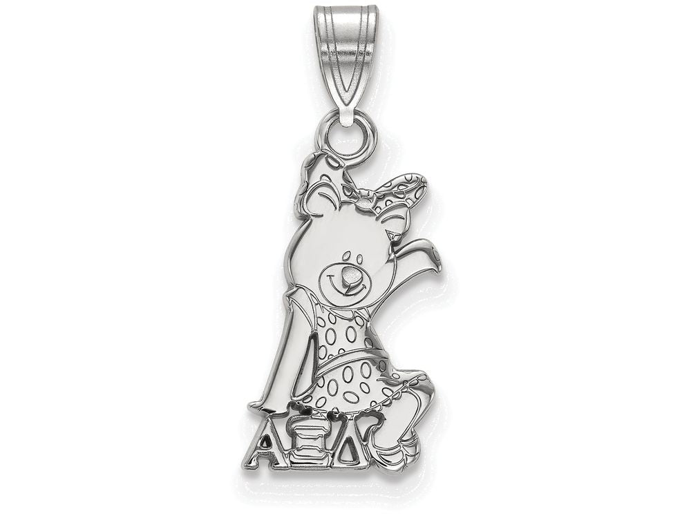 LogoArt Sterling Silver Alpha Xi Delta Small Pendant Necklace