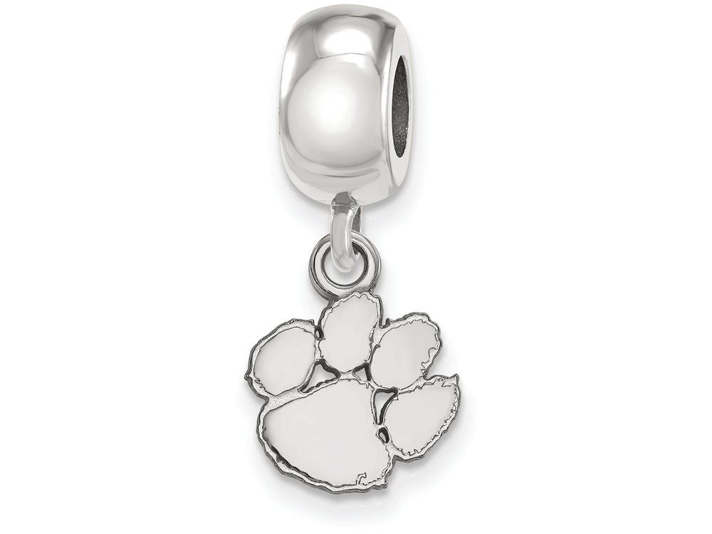 LogoArt Sterling Silver Clemson University Bead Charm Charm Xs Dangle Bead Charm