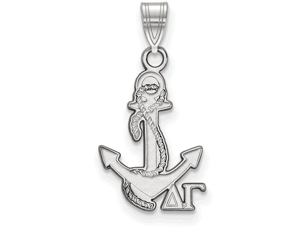 LogoArt Sterling Silver Delta Gamma Small Pendant Necklace