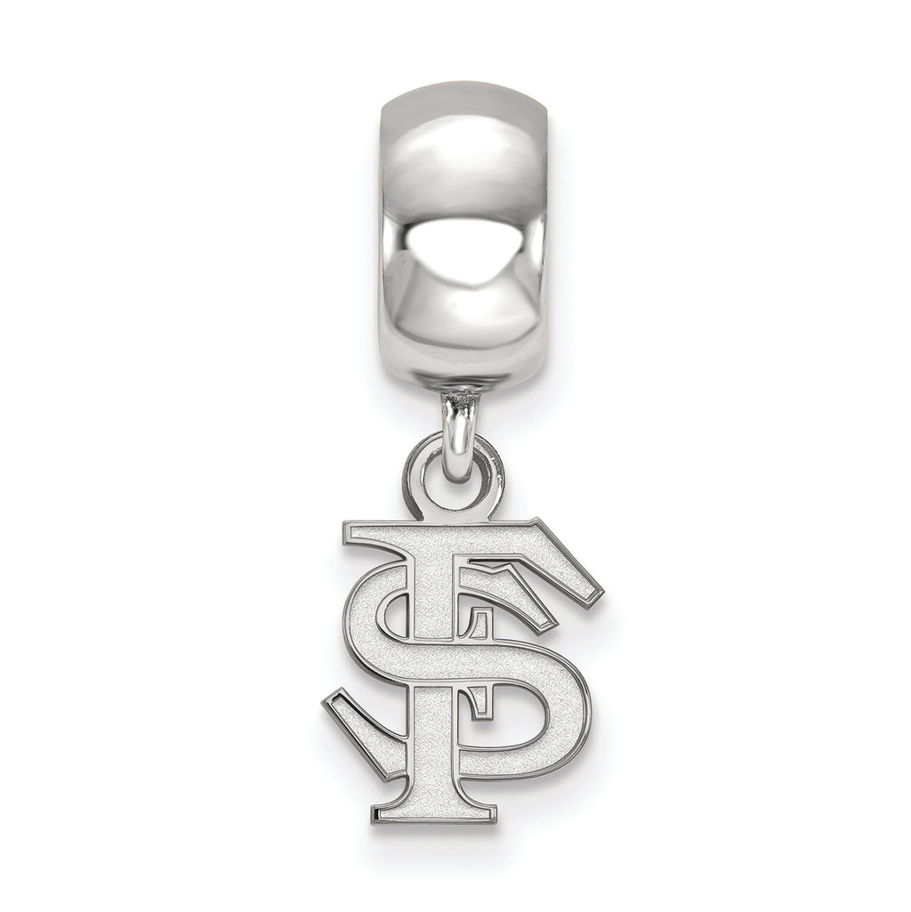 LogoArt Sterling Silver Florida State University Bead Charm Charm Xs Dangle Bead Charm