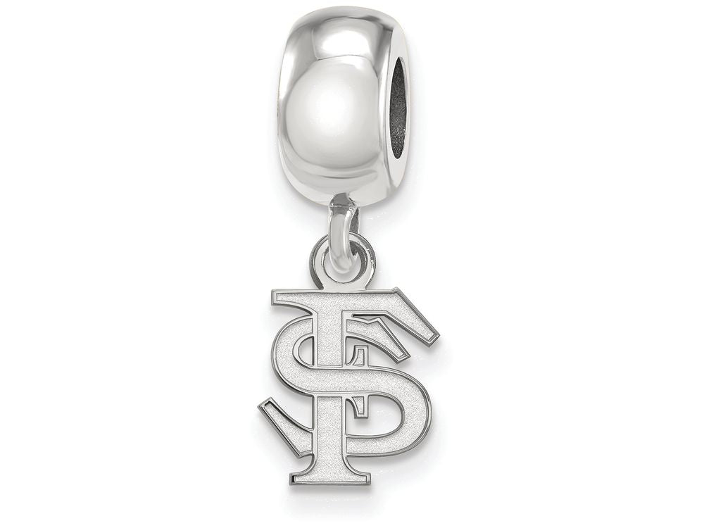 LogoArt Sterling Silver Florida State University Bead Charm Charm Xs Dangle Bead Charm