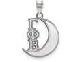 LogoArt Sterling Silver Gamma Phi Beta Small Pendant Necklace