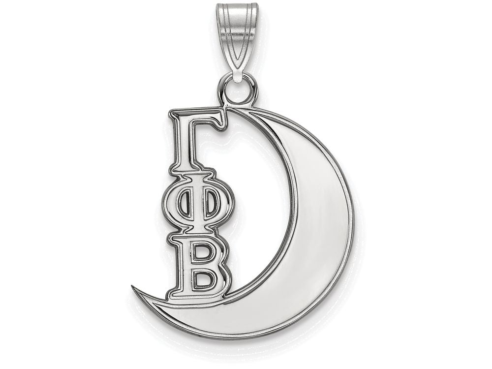 LogoArt Sterling Silver Gamma Phi Beta Small Pendant Necklace