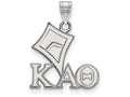 LogoArt Sterling Silver Kappa Alpha Theta Small Pendant Necklace