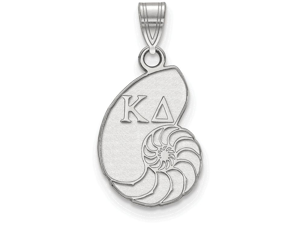 LogoArt Sterling Silver Kappa Delta Small Pendant Necklace