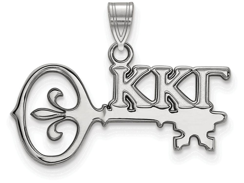 LogoArt Sterling Silver Kappa Kappa Gamma Small Pendant Necklace