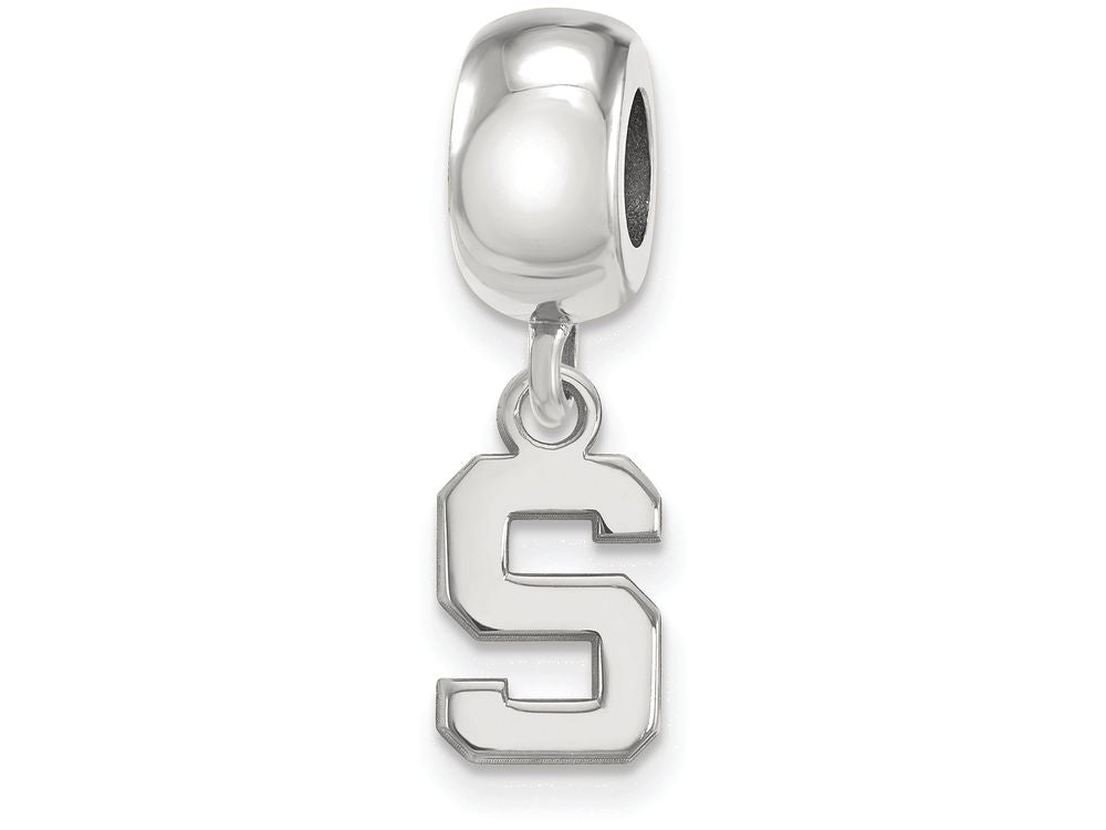 LogoArt Sterling Silver Michigan State University Bead Charm Charm Xs Dangle Bead Charm