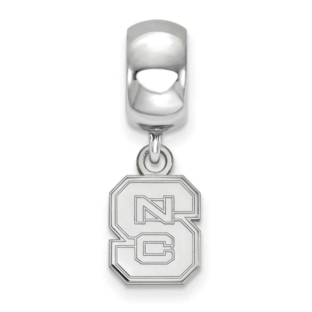 LogoArt Sterling Silver North Carolina State University Bead Charm Charm Xs Dangle Bead Charm