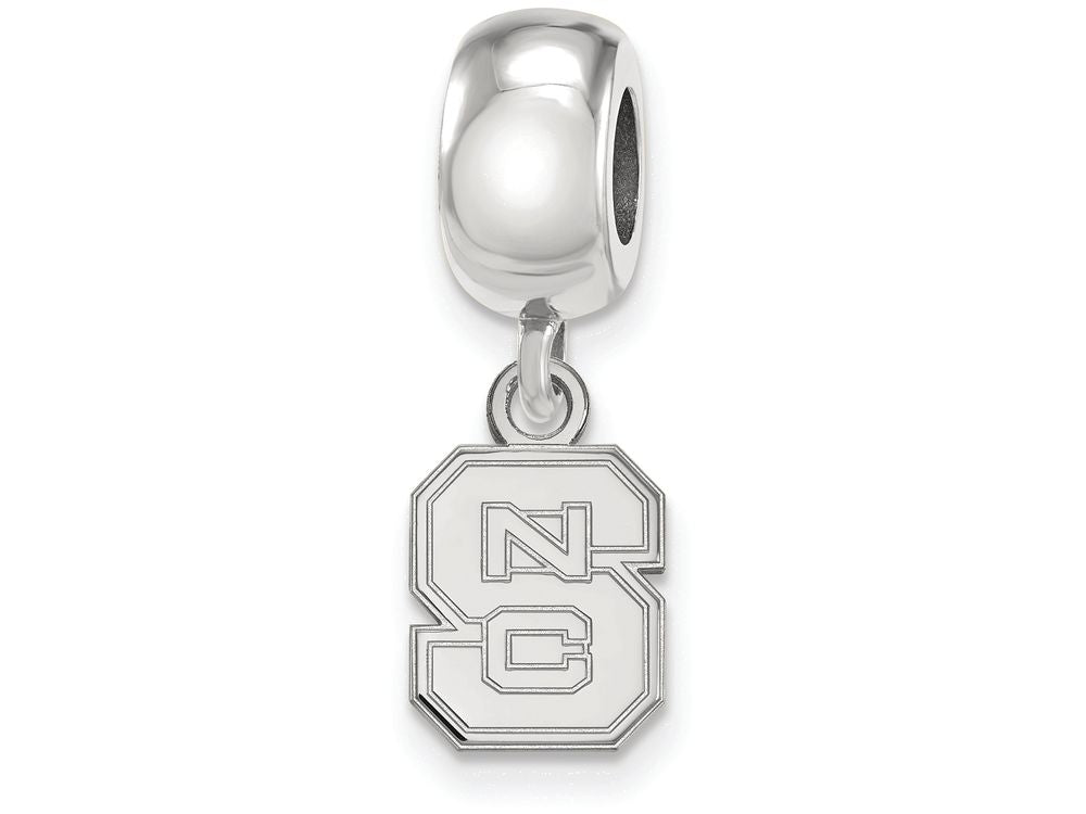 LogoArt Sterling Silver North Carolina State University Bead Charm Charm Xs Dangle Bead Charm
