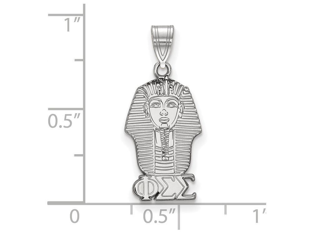 LogoArt Sterling Silver Phi Sigma Sigma Small Pendant Necklace