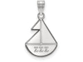 LogoArt Sterling Silver Sigma Sigma Sigma Small Pendant Necklace