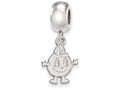 LogoArt Sterling Silver Syracuse University Bead Charm Charm Small Dangle Bead Charm